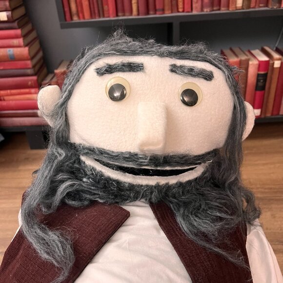Large Handmade Custom Puppet Old Man - Picture 13 of 15